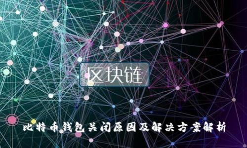比特币钱包关闭原因及解决方案解析