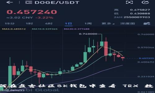 如何在盘古社区BK钱包中查看 TRX 数量？