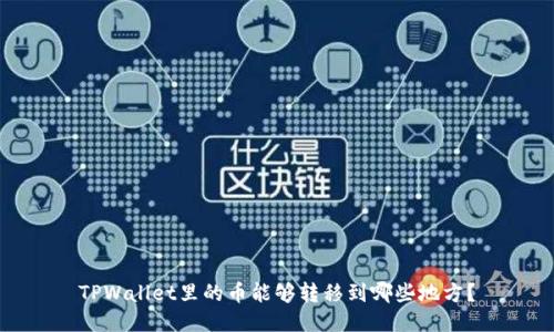 TPWallet里的币能够转移到哪些地方？