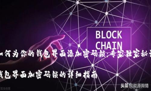 如何为你的钱包界面添加密码锁：专家独家秘诀

钱包界面加密码锁的详细指南